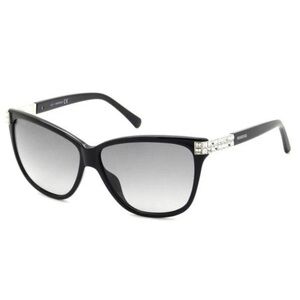 Swarovski SW137 01B Black 01B Cat Eye Sunglasses